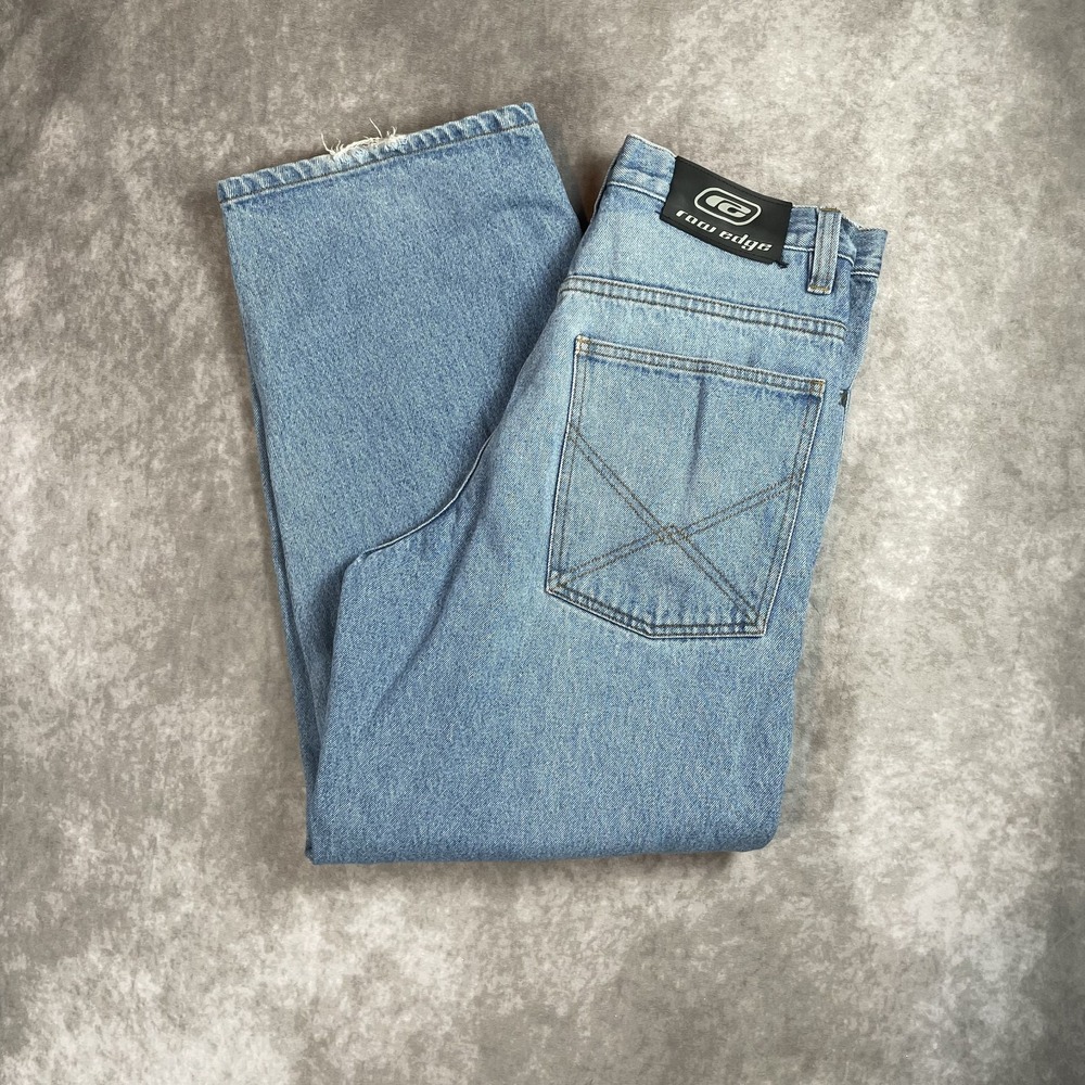 Vintage Y2K ROW EDGE Baggy Jeans Wide Leg Men's Size 33X30 JNCO Style